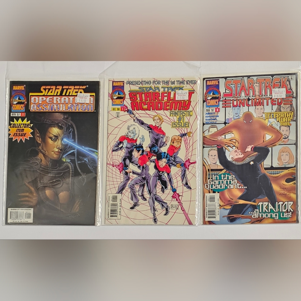 Star Trek Comic Lot (3) – Marvel Paramount – 1996–1997